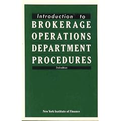 Introduction to Brokerage Operations Department Procedures