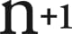 n+1