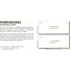 Portuguese Vocabulary Cards (Portuguese Edition)