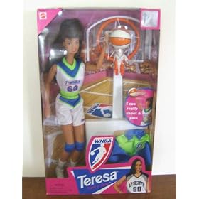 BARBIE'S FRIEND TERESA WNBA BASKETBALL DOLL, 1998