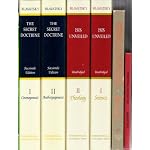 4 Different Works by H.P. Blavatsky: Isis Unveiled (2 Volumes), Practical Occultism, The Secret Doctrine (2 Volumes), Studies in Occultism book cover