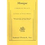 Monique;: A drama in two acts, book cover