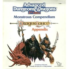Monstrous Compendium: Dragonlance Appendix (Advanced Dungeons and Dragons)