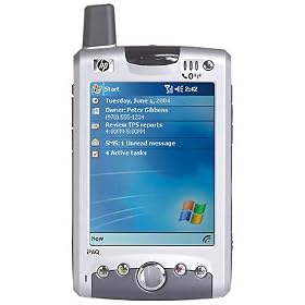 HP iPAQ Pocket PC h6325 - Windows Mobile Phone Edition 2003 - OMAP1510 RAM: 64 MB - ROM: 64 MB 3.5" TFT ( 240 x 320 ) - camera - IrDA, Bluetooth, 802.11b - GSM 850/900/1800/1900