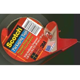 Scotch Packaging Tape with Reusable Dispenser, 1.88 x 54.6 Yards