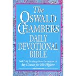 The Oswald Chambers Daily Devotional Bible - New King James Version book cover