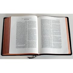 NASB Wide-Margin Reference Black Goatskin NS746:XRM