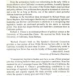 The Speaker's Electoral Connection: Willie Brown and the California Assembly book cover