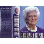 A Memoir. Barbara Bush. Signed Copy book cover