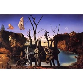 Salvador Dali Swans Reflecting Elephants Art Print Poster