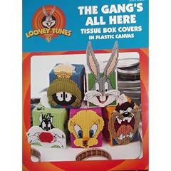 Looney Tunes, the Gang's All Here, Tissue Box Covers in Plastic Canvas (Leisure Arts)