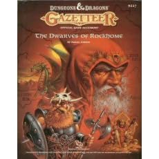 Click here to buy The Dwarves of Rockhome (Dungeons and Dragons Gazetteer GAZ6) by  Aaron Allston.