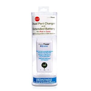 Music Power 0900-72 Encore Dual Port USB AC Charger with Rechargeable Extended Battery