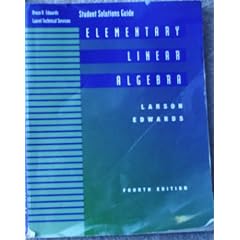 Elementary Linear Algebra Student Solutions, Fourth Edition