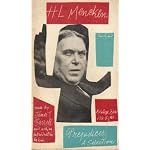 H. L. MENCKEN: PREJUDICES A SELECTION book cover