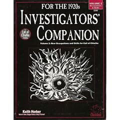 Investigator's Companion vol. 2 (Call of Cthulhu Horror Roleplaying, 1920s, #2346)