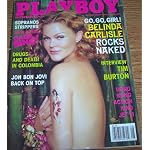 Playboy Magazine August 2001 Sopranos Strippers * Jon Bonn Jovi * Belinda Carlisle * Interview with Tim Burton book cover