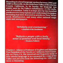 Boontling: An American Lingo; With a Dictionary of Boontling