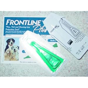 Merial Frontline Plus Flea and Tick Control for 0-to-22-Pound Dogs and Puppies, 3 Doses
