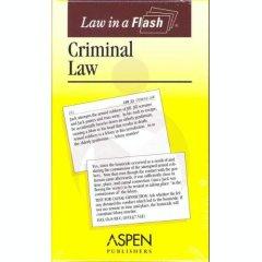 Criminal Law (Law in a Flash Cards)