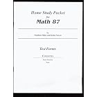 Math 87: An Incremental Development (Facts Practice Test Forms) by 