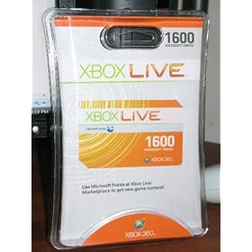 Xbox 360 Live Points Card