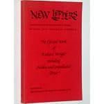 New Letters Winter 1971 Volume 38 Number 2: The Life and Work of Richard Wright, Including Haiku and Unpublished Prose book cover