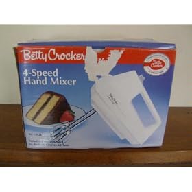 BETTY CROCKER 4-SPEED HAND MIXER