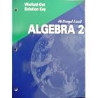 Algebra 2 Worked-Out Solution Key 2001 by  Larson, Boswell, Kanold, and Stiff