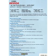Honda Xl/Xr/Tlr 125-200, 1979-1987: Service Repair Performance