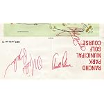 The Glen Campbell Los Angeles Open Golf Tournament 1971 Pairing Sheet (Signed By Arnold Palmer, Miller Barber and Bobby Nichols) book cover