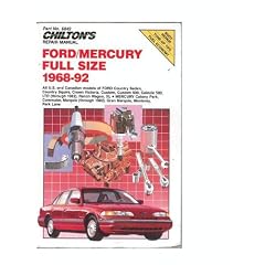 Chilton's Ford/Mercury Full Size 1968-92 (Chilton's Repair Manual (Model Specific))
