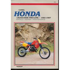 Honda Cr250-500R Pro-Link, 1981-1987: Service Repair Maintenance/M443