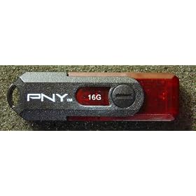 PNY Mini Attach� USB 2.0 Flash Drive P-FD16G/MINI-EF