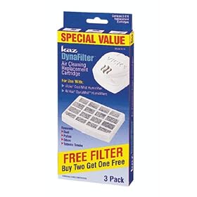 (3-PACK) Vicks Dynafilter K14 Air Cleaning Humidifier Replacement Cartridge (k-14)