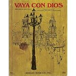 Vaya Con Dios May God be with You - Sheet Music Score book cover