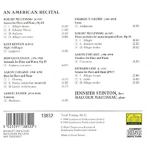 American Recital by Martineau and Stinton (Audio CD - 1994)