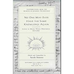 No one may ever have the same knowledge again: Letters to Mount Wilson Observatory, 1915-1935