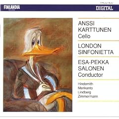 Paul Hindemith: Kammermusik No. 3, Op. 36 No. 2 / Aarre Merikanto: Konzertst�ck / Magnus Lindberg: Zona / Berndt Alois Zimmermann: Canto di Speranza - Anssi Karttunen / London Sinfonietta / Esa-Pekka Salonen