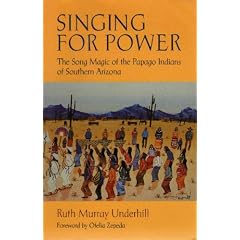 Singing for Power: The Song Magic of the Papago Indians of Southern Arizona (Sun Tracks, Vol 25)
