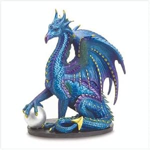 Large Blue Dragon Figurine Large Blue Dragon Figurine
