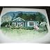 House on an island in the Atlantic (colored pencil)