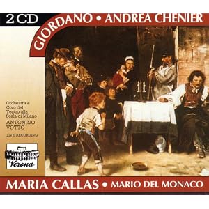 Andrea Chenier by Umberto Giordano, Antonino Votto, La Scala Theater Orchestra, Maria Callas, and Mario del Monaco (Audio CD - 1993) - Box set