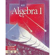 Algebra 1 by  James E. Schultz, Paul A. Kennedy, Wade Ellis, and Kathleen A. Hollowell