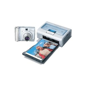 Canon Powershot A510 Digital Camera Selphy CP400 Compact Photo Printer Bundle by