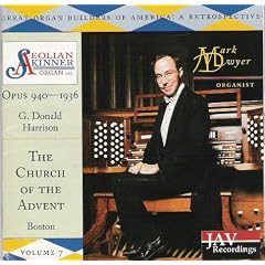 Great Organ Builders of America: A Retrospective Volume 7 - Aeolian Skinner Organ Company Opus 940, 1936