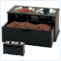 Pet product food storage, bowls, and feeding supplies
