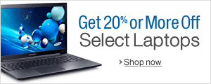Get 20% or More Off Select Laptops