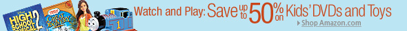 Save up to 55% on Kids' DVDs and Toys