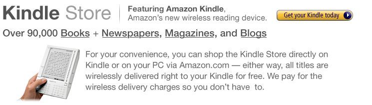 Kindle Puts Books in you hands